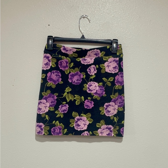 Forever 21 Purple and Black Mini Pencil Skirt - Picture 1 of 7